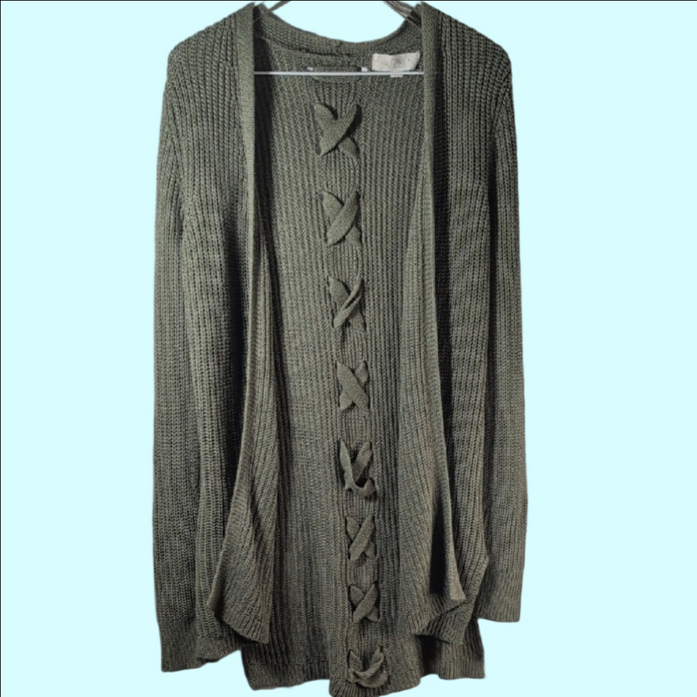 Pinque Elegant Olive Women's Cardigan